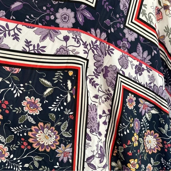 Nanette Lepore Floral Sleeveless Maxi Sundress Handkerchief Hem Size 2 - Picture 5 of 11